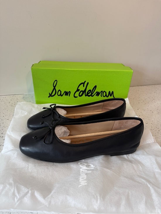 Sam Edelman Shoes - Sam Edelman Black Leather Bow Ballet Flats - worn once